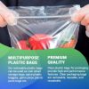 Zip Bags 6" x 9"; Pack of 100 Clear Plastic Jewelry Bags with Zipper; 2 Mil Thick Polyethylene Sealable Bags; Self Lock Plastic Baggies; Heavy Duty Re