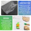 Zip Bags 6" x 9"; Pack of 100 Clear Plastic Jewelry Bags with Zipper; 2 Mil Thick Polyethylene Sealable Bags; Self Lock Plastic Baggies; Heavy Duty Re