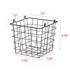 Oceanstar 3-Tier Metal Wire Storage Basket Stand with Removable Baskets ‚Äì Black