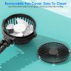 Portable Baby Stroller Fan Rechargeable Handheld Fan with Flexible Tripod Clip On Desktop Hanging Fan 3 Gear Speed with Tilt Head